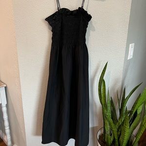 Black maxi dress